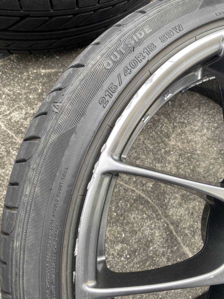 BBS RF515 18インチ 8J +45 PCD100 BBS RF 215/40R18 4本 ホイールタイヤセット　プリウスなど_画像5