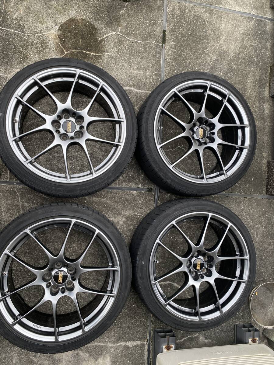 BBS RF515 18インチ 8J +45 PCD100 BBS RF 215/40R18 4本 ホイールタイヤセット　プリウスなど_画像1