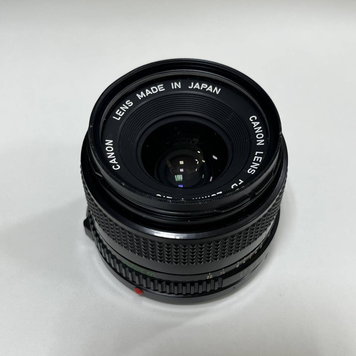 【10354】canon キャノン LENS FD 28mm 1:2.8 カメラレンズ ジャンク_画像1