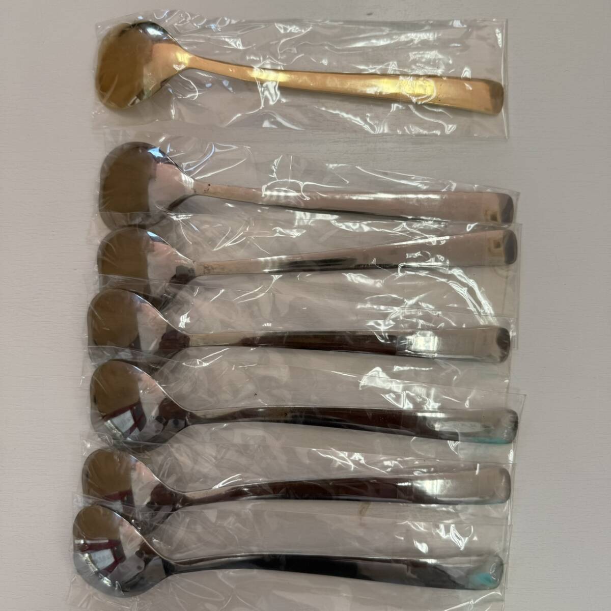 【10466】LOTTE ロッテ Lady Borden レディーボーデン ハート形 スプーン ゴールド シルバー_画像2