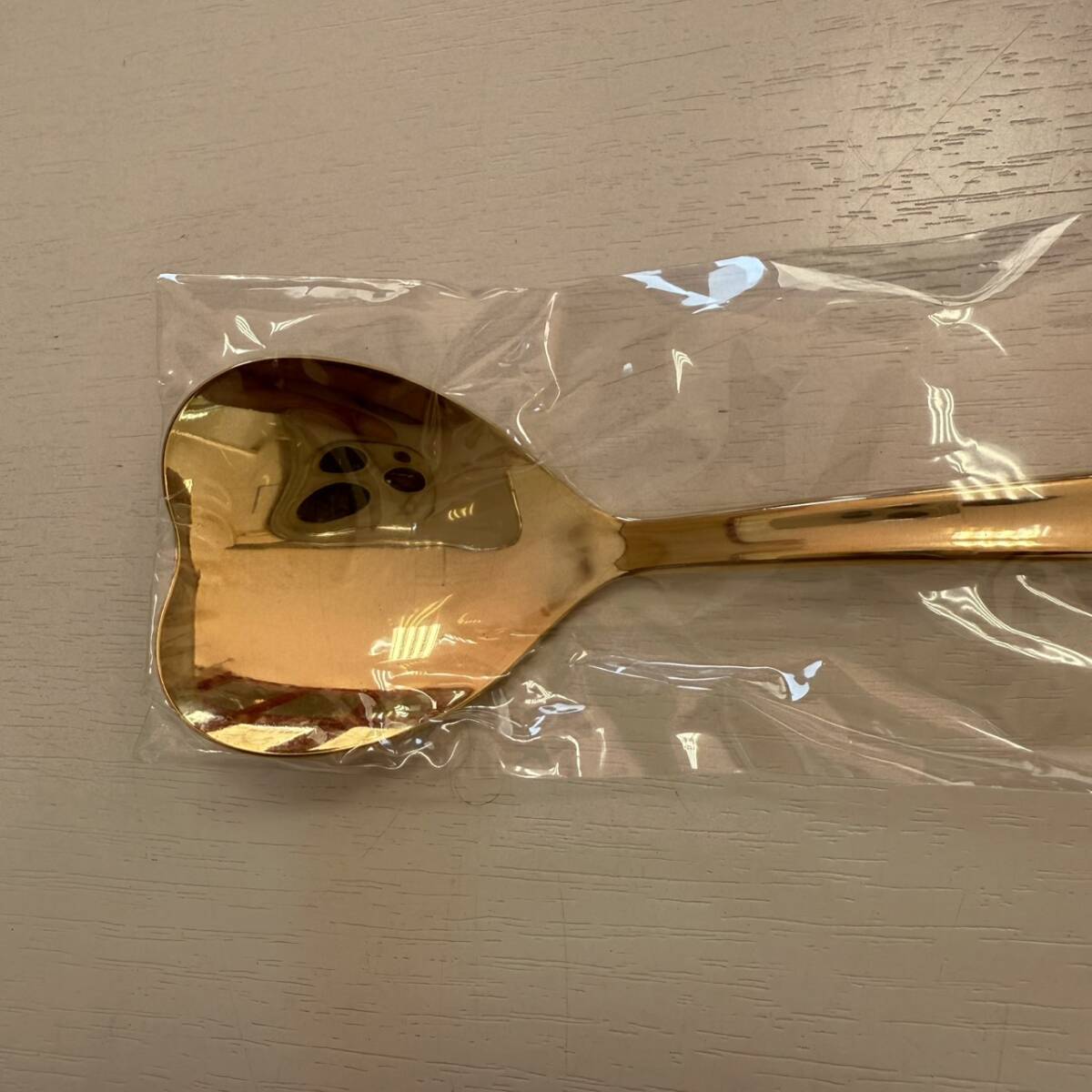 【10466】LOTTE ロッテ Lady Borden レディーボーデン ハート形 スプーン ゴールド シルバー_画像5