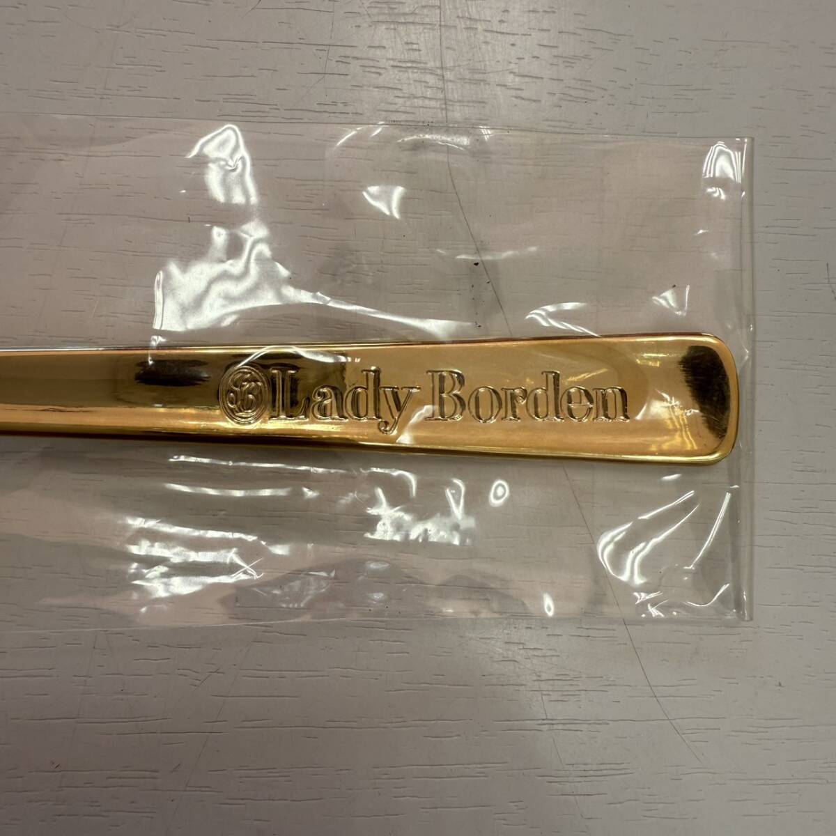 【10466】LOTTE ロッテ Lady Borden レディーボーデン ハート形 スプーン ゴールド シルバー_画像6