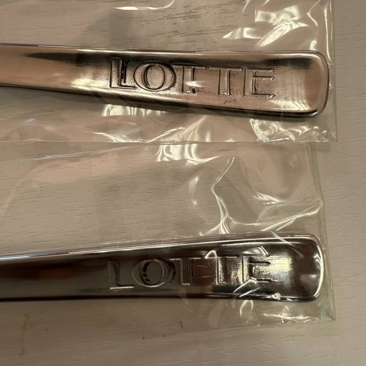 【10466】LOTTE ロッテ Lady Borden レディーボーデン ハート形 スプーン ゴールド シルバー_画像7