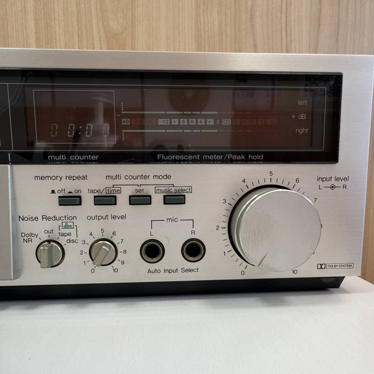 【10207-2】Technics テクニクス RS-M255X カセットデッキ dbx搭載 松下電器 通電確認済_画像5