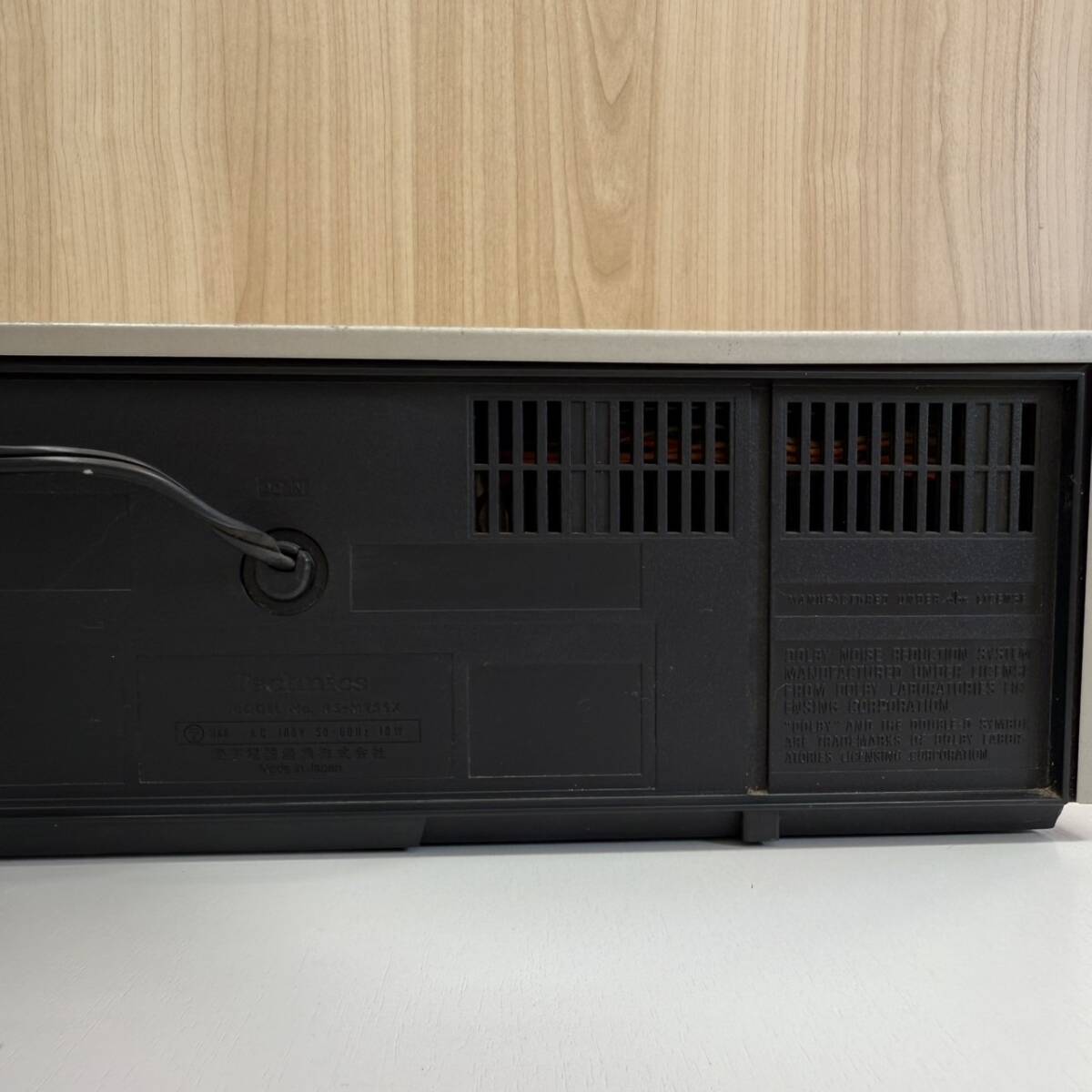 【10207-2】Technics テクニクス RS-M255X カセットデッキ dbx搭載 松下電器 通電確認済_画像8