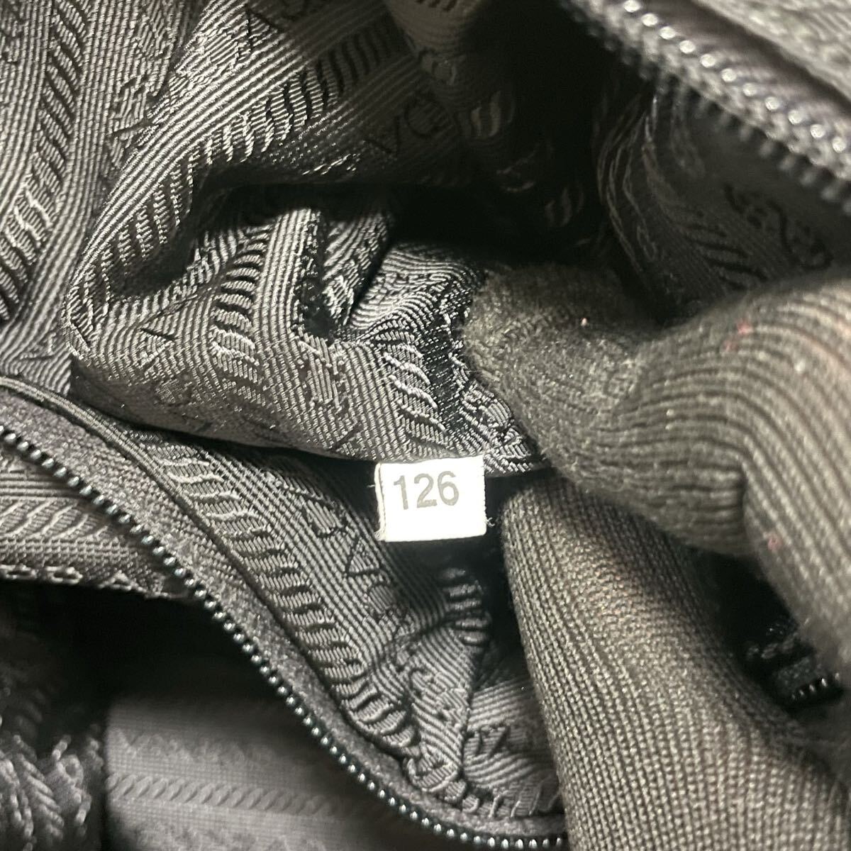 1 иен старт! превосходный товар PRADA Prada нейлон большая сумка треугольник Logo te Hsu to сумка на плечо черный NEROpokono большая вместимость 