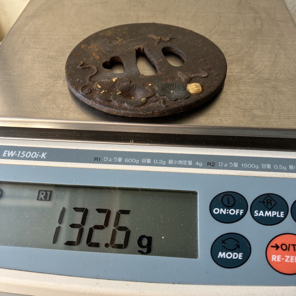  меч гарда меча меч принадлежности антиквариат товар античный коллекция японский меч ржавчина есть ④ *21