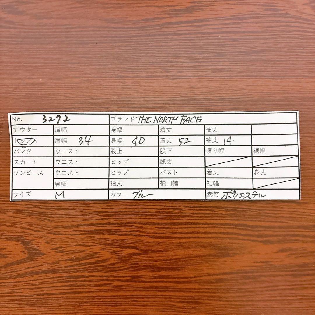 THE NORTH FACE ロゴTシャツ ブルー M 半袖 アウトドア AF0E25_画像10