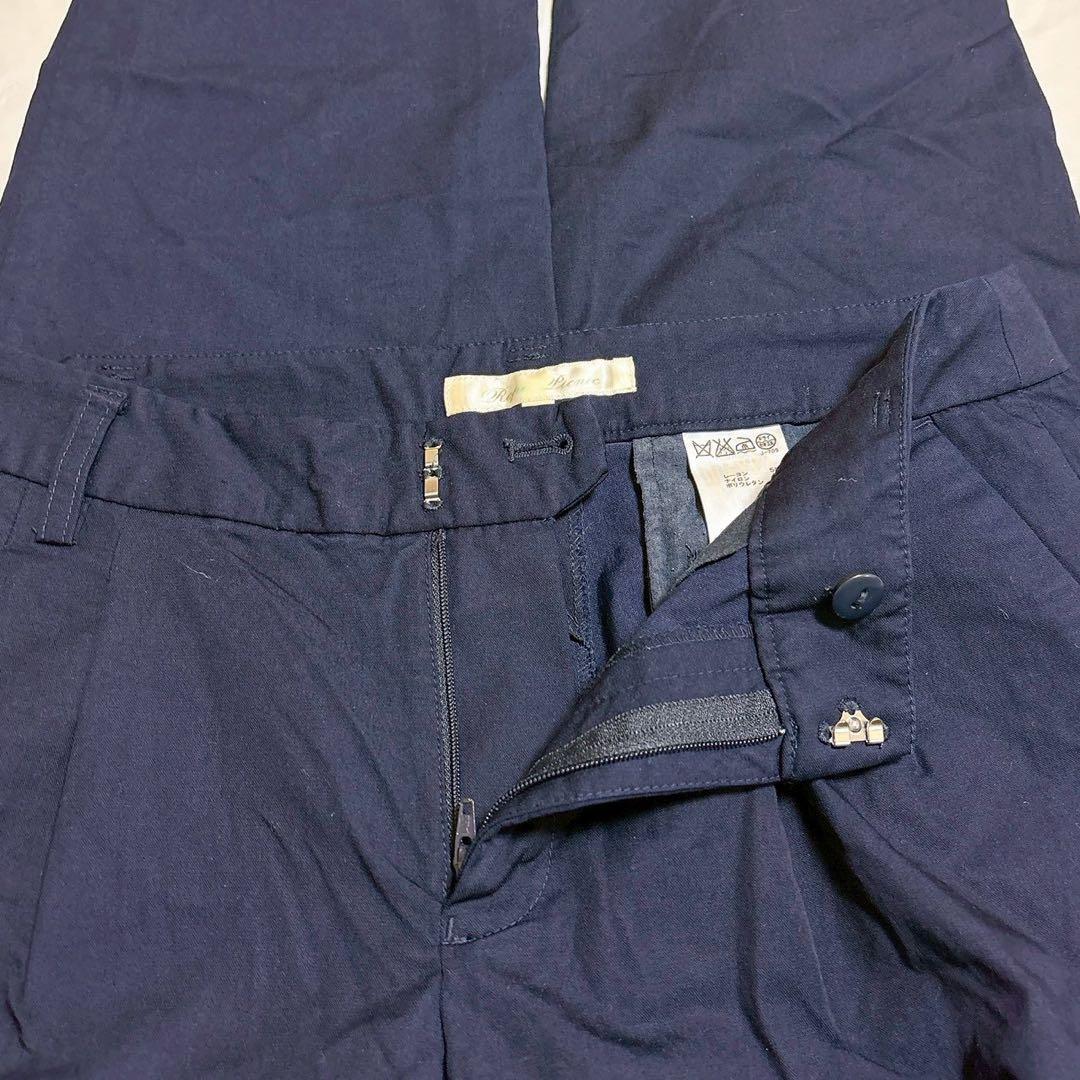 Rope Picnic テーパードパンツ 38 ネイビー 通勤 きれいめ 344E31_画像9