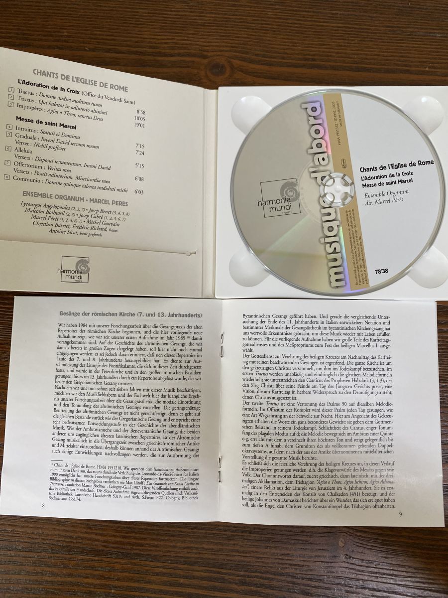 古いローマの聖歌集 アンサンブル・オルガヌム 【CD】_画像3