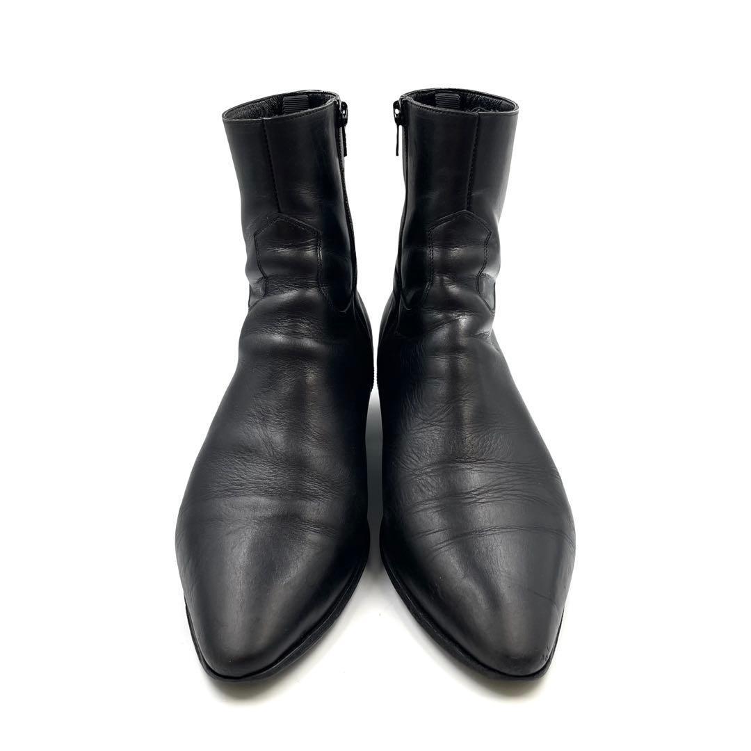 超美品!! CELINE セリーヌ JACNO ジャクノ エディ期 サイドジップ ブーツ ブラック 黒 40 26.0cm相当_画像3