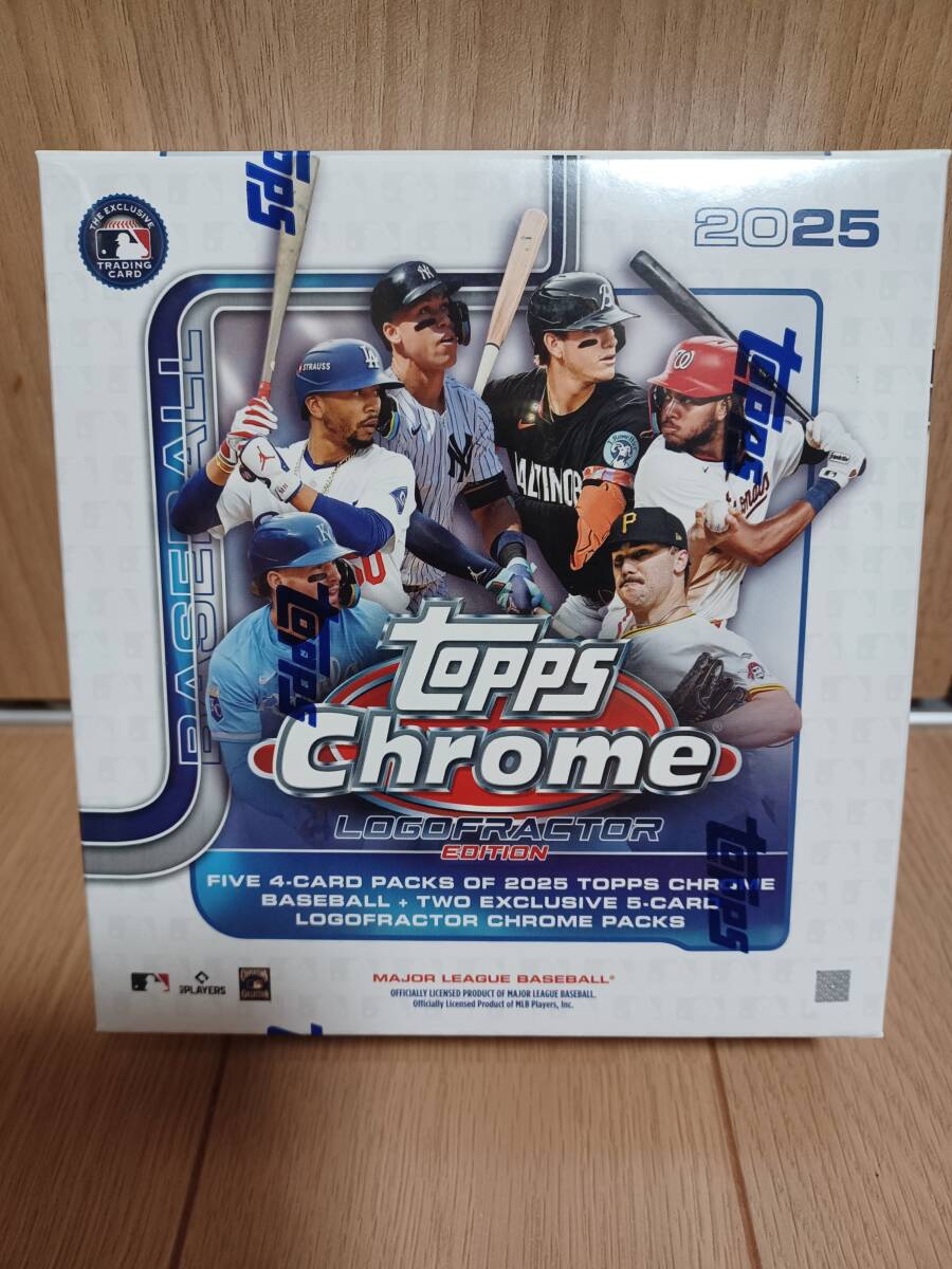 ★★SSS MLB 2025 Topps Chrome Logofractor Edition Box シュリンク付 新品未開封！ _画像1