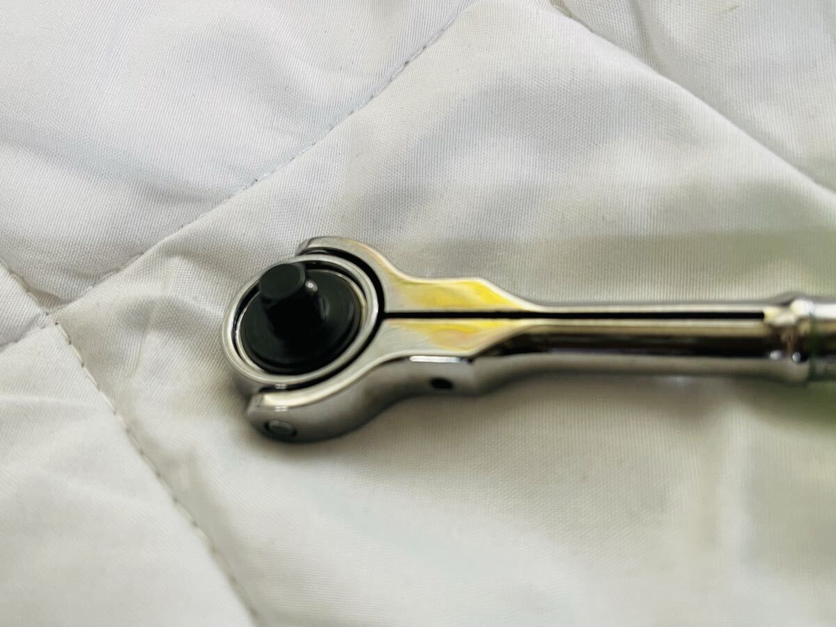 新品未使用 送料無料 売り切りスナップオン Snap-on THNFD72スイベルラチェット 1/4ハードグリップ グリーン 緑 希少_画像5