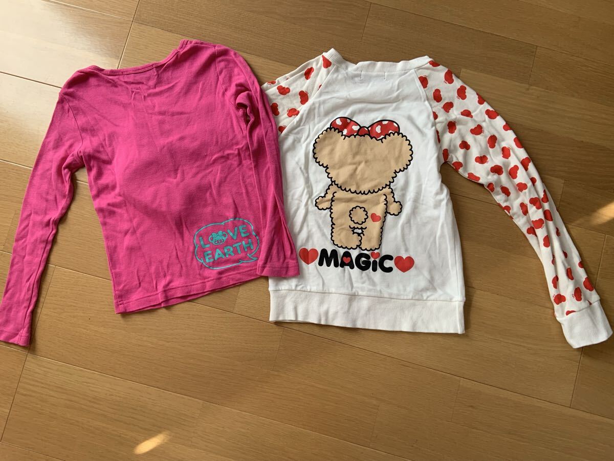 アースマジック 130 140 ロンT、トレーナー、スカパン4着まとめ売り_画像3