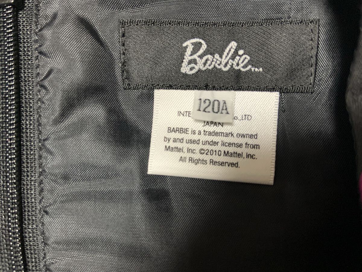 Barbieバービー 黒×ピンク ドットワンピ120 フォーマル/未使用 小花柄スカートアンダーパンツ付き130 2着セット_画像4