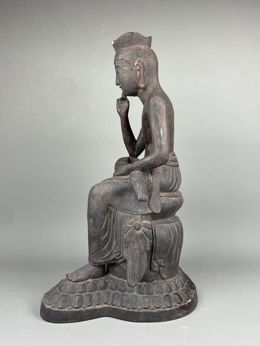 буддизм изобразительное искусство широкий . храм национальное достояние ..... бодисатва изображение из дерева style полимер производства очень большой 54cm украшение изображение Будды времена предмет