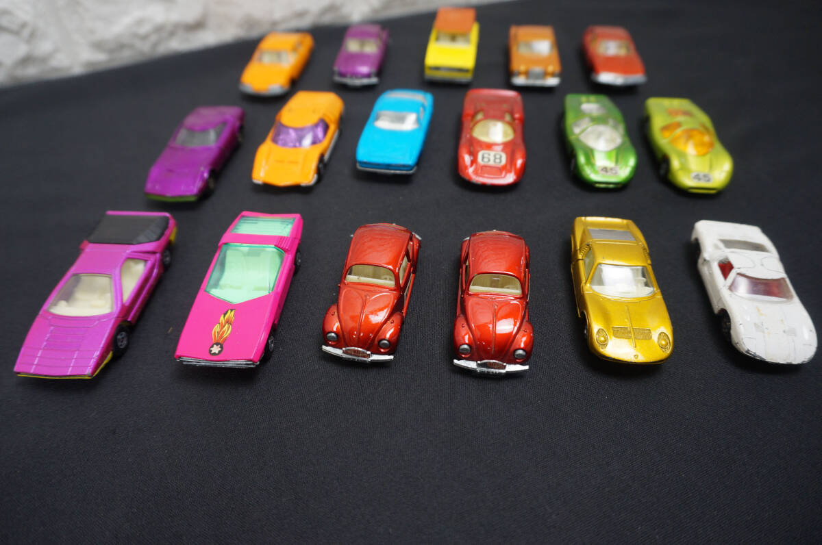 1960、70年代 当時物!! MATCHBOX SUPERFAST ミニカー スポーツカー 17台セット イギリス製 英国 マッチボックス ヴィンテージ トミカサイズ_画像2