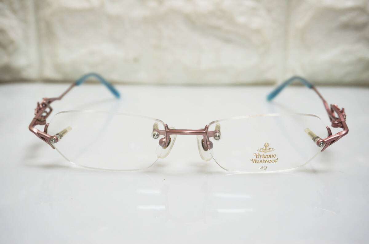 未使用品!! Vivienne Westwood メガネフレーム VW-5069 日本製 49□16 135 レディース ヴィヴィアン ウェストウッド 眼鏡 メタル _画像2