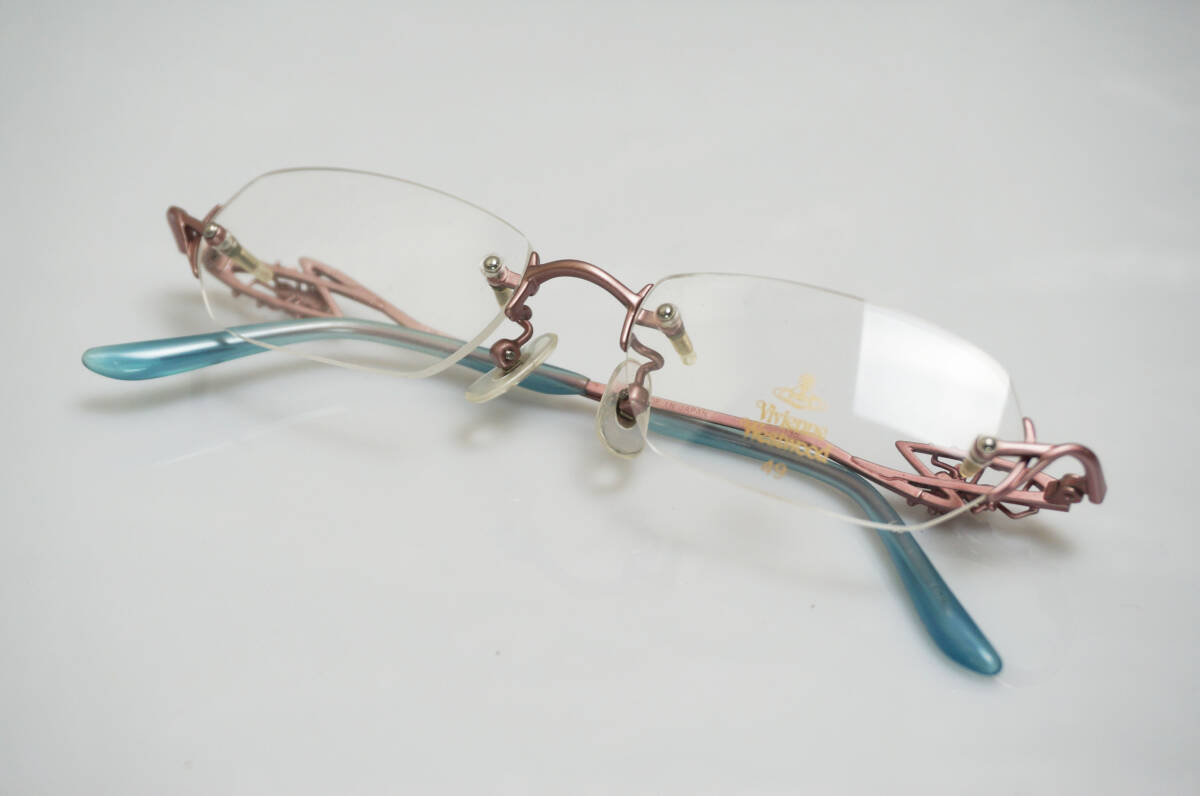 未使用品!! Vivienne Westwood メガネフレーム VW-5069 日本製 49□16 135 レディース ヴィヴィアン ウェストウッド 眼鏡 メタル _画像7