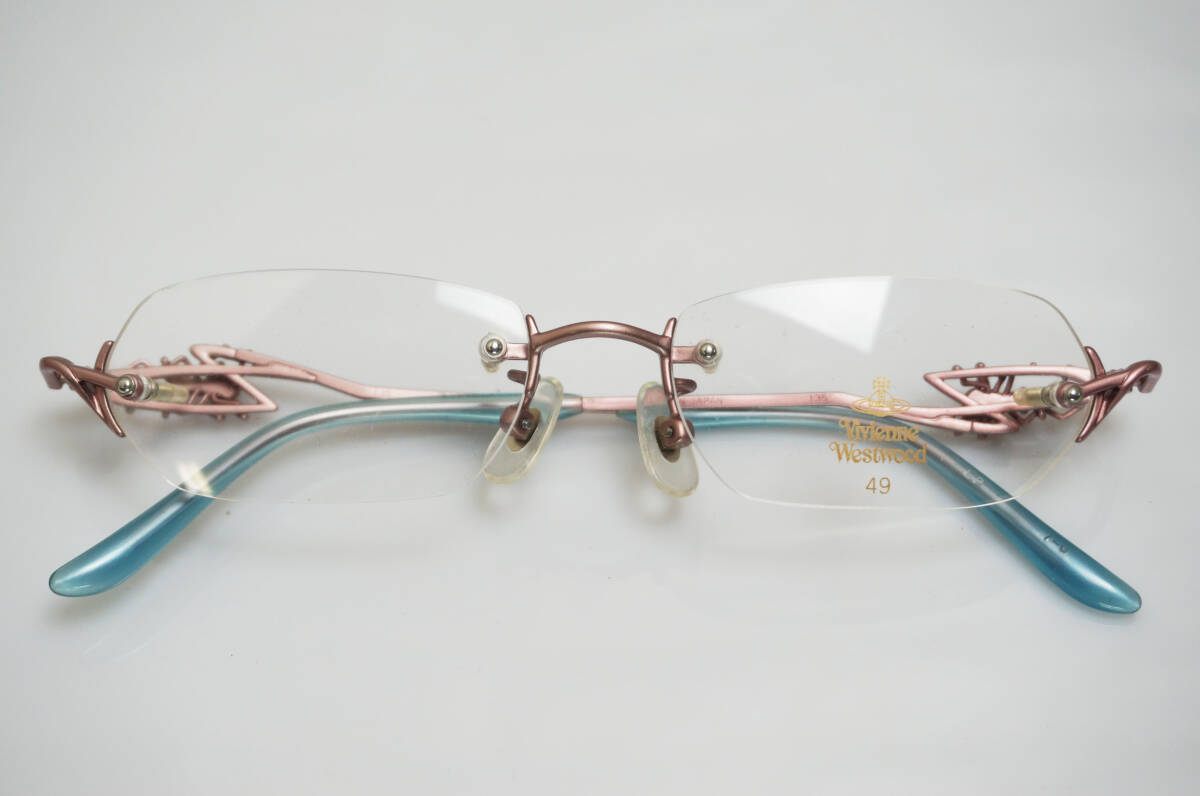 未使用品!! Vivienne Westwood メガネフレーム VW-5069 日本製 49□16 135 レディース ヴィヴィアン ウェストウッド 眼鏡 メタル _画像9