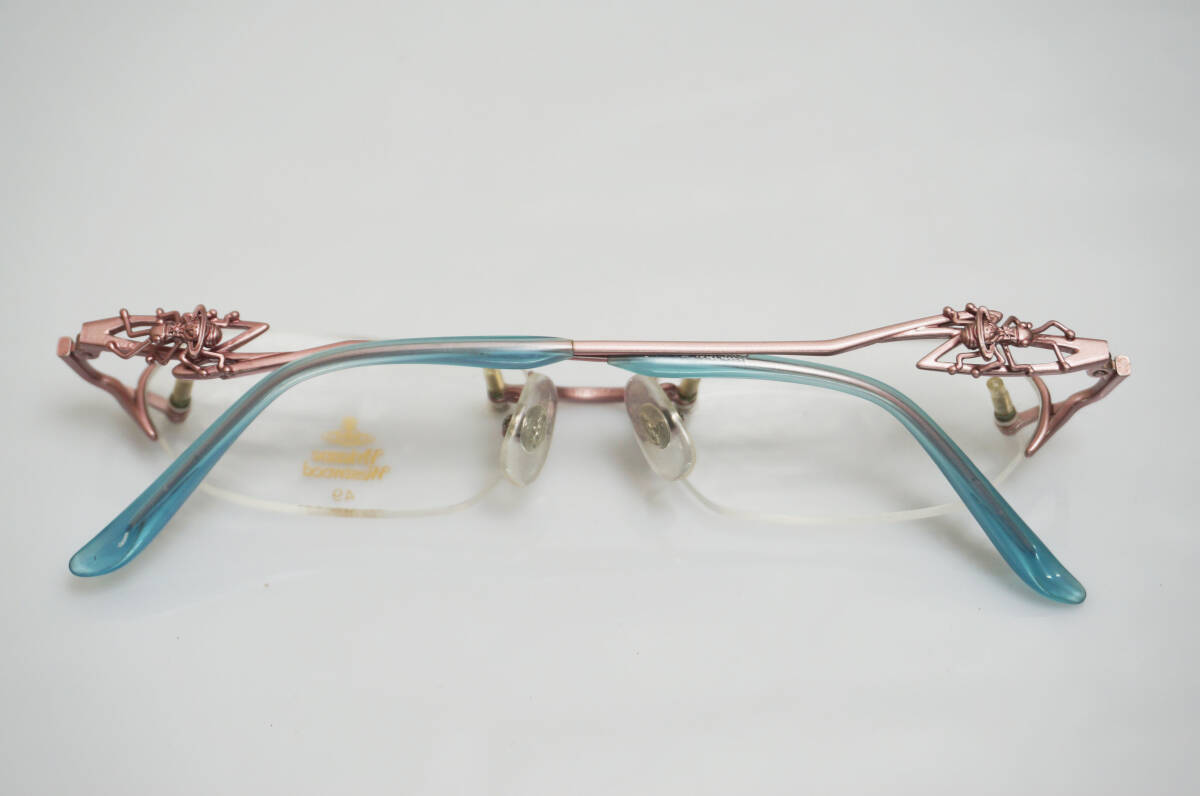 未使用品!! Vivienne Westwood メガネフレーム VW-5069 日本製 49□16 135 レディース ヴィヴィアン ウェストウッド 眼鏡 メタル _画像8