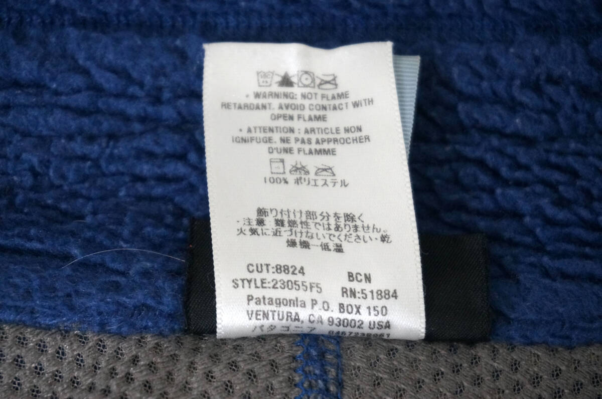 Patagonia クラシック レトロX 米国製 フリースジャケット メンズLサイズ 23055F5 ブルー系 パタゴニア _画像7
