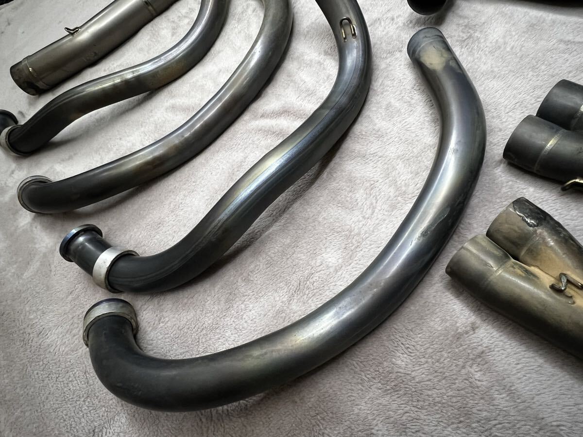 ZZR1100C titanium выхлопная труба K-Factory Kei Factory ZZ-R1100 ZXT10C выхлопная труба 2 трубы 54.8