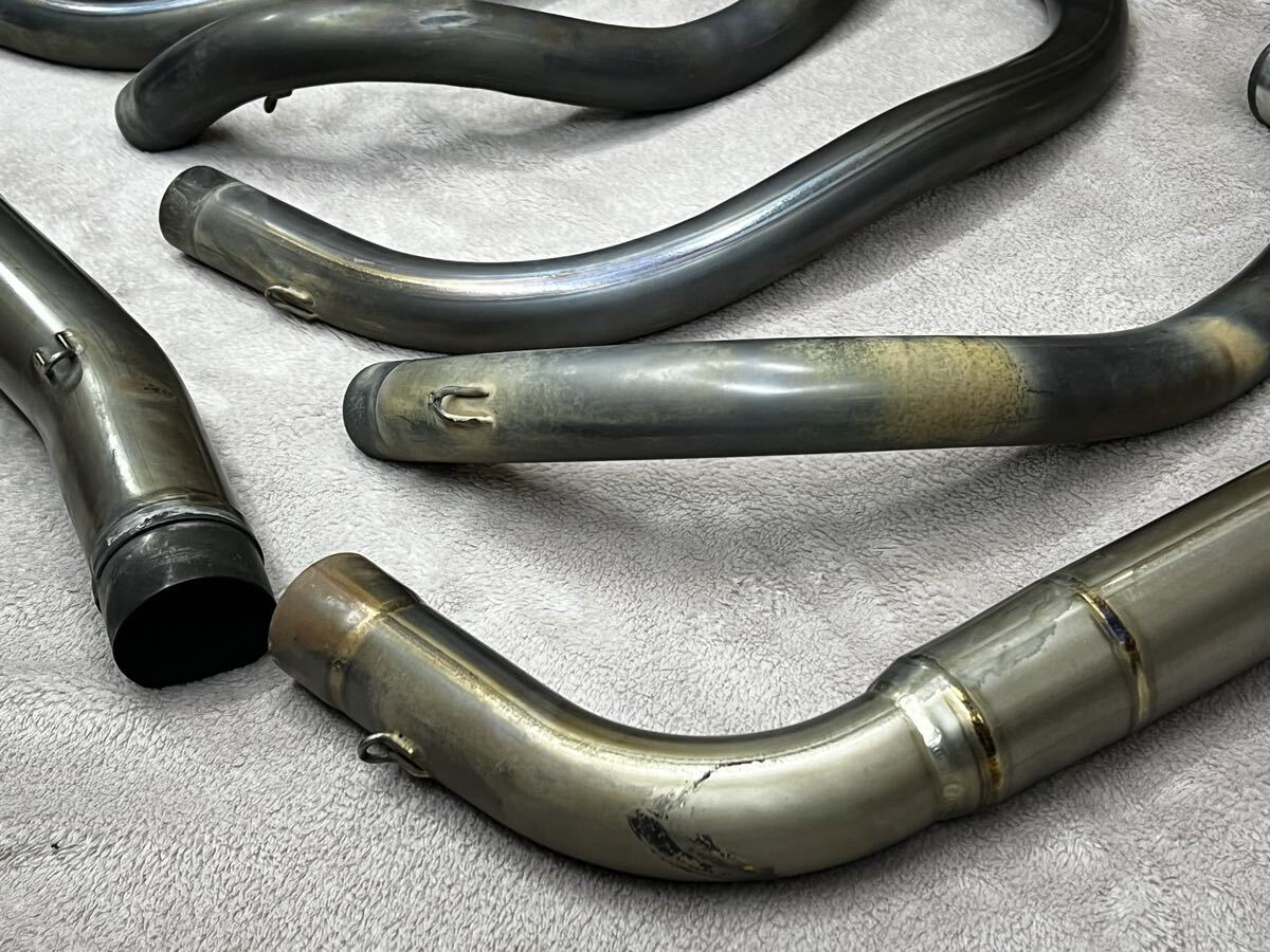 ZZR1100C titanium выхлопная труба K-Factory Kei Factory ZZ-R1100 ZXT10C выхлопная труба 2 трубы 54.8