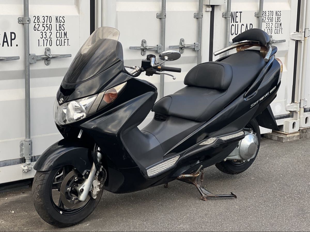 低走行7,612km スカイウェイブ250 TypeS CJ43A 実動 始動動画 下取り/現車確認歓迎 格安配送 SKYWAVE250 スカイウェーブ 検 マジェスティ_画像2