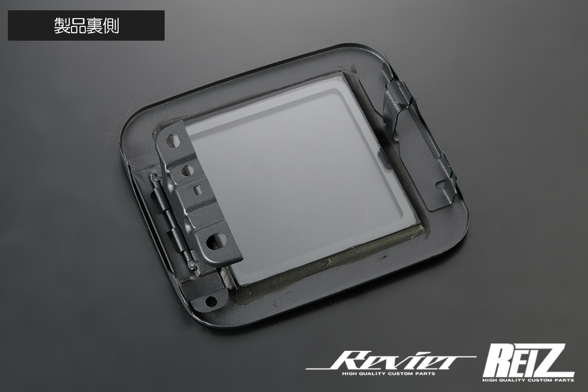 JB23W ジムニー 交換式 ガラスリッド 梨地ブラック塗装 強化ガラス採用 フューエルリッド 給油口 REIZ ライツ_画像8