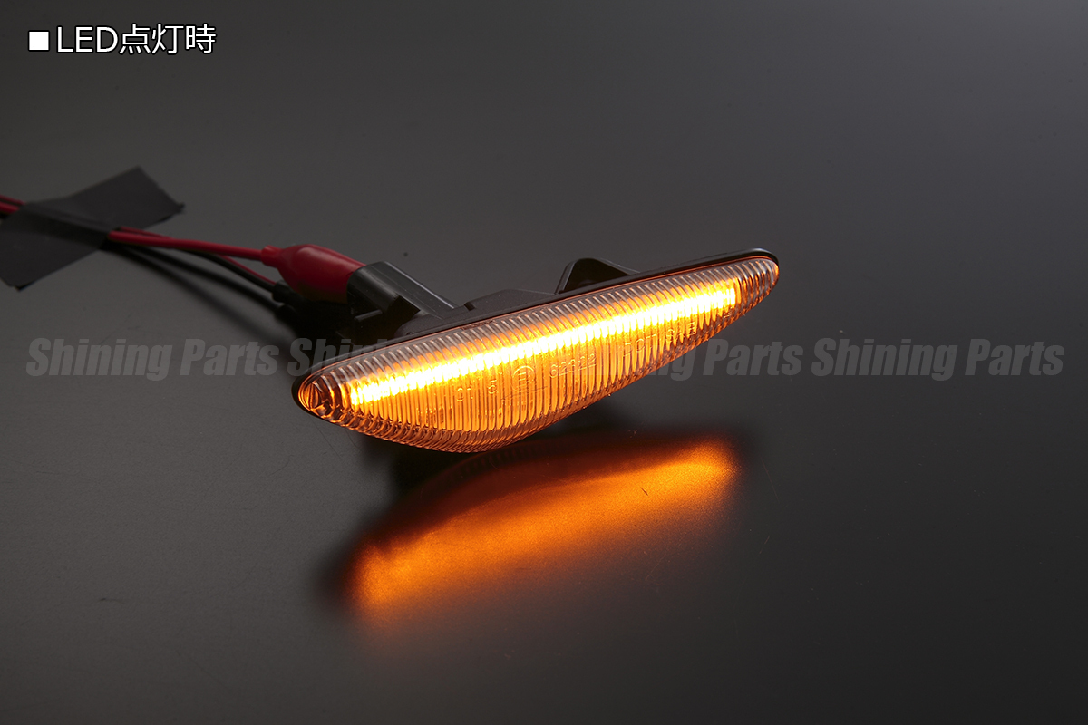 [高輝度LED採用] CW系 プレマシー H22.07～ LED サイドマーカー [クリアレンズ] 純正交換 カプラーオン 左右 eマーク フェンダー ターン_画像1