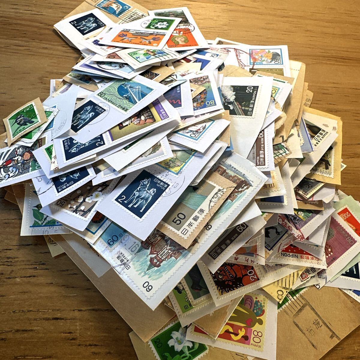 #2 использованный . Япония марка бумага имеется марка различный . суммировать 