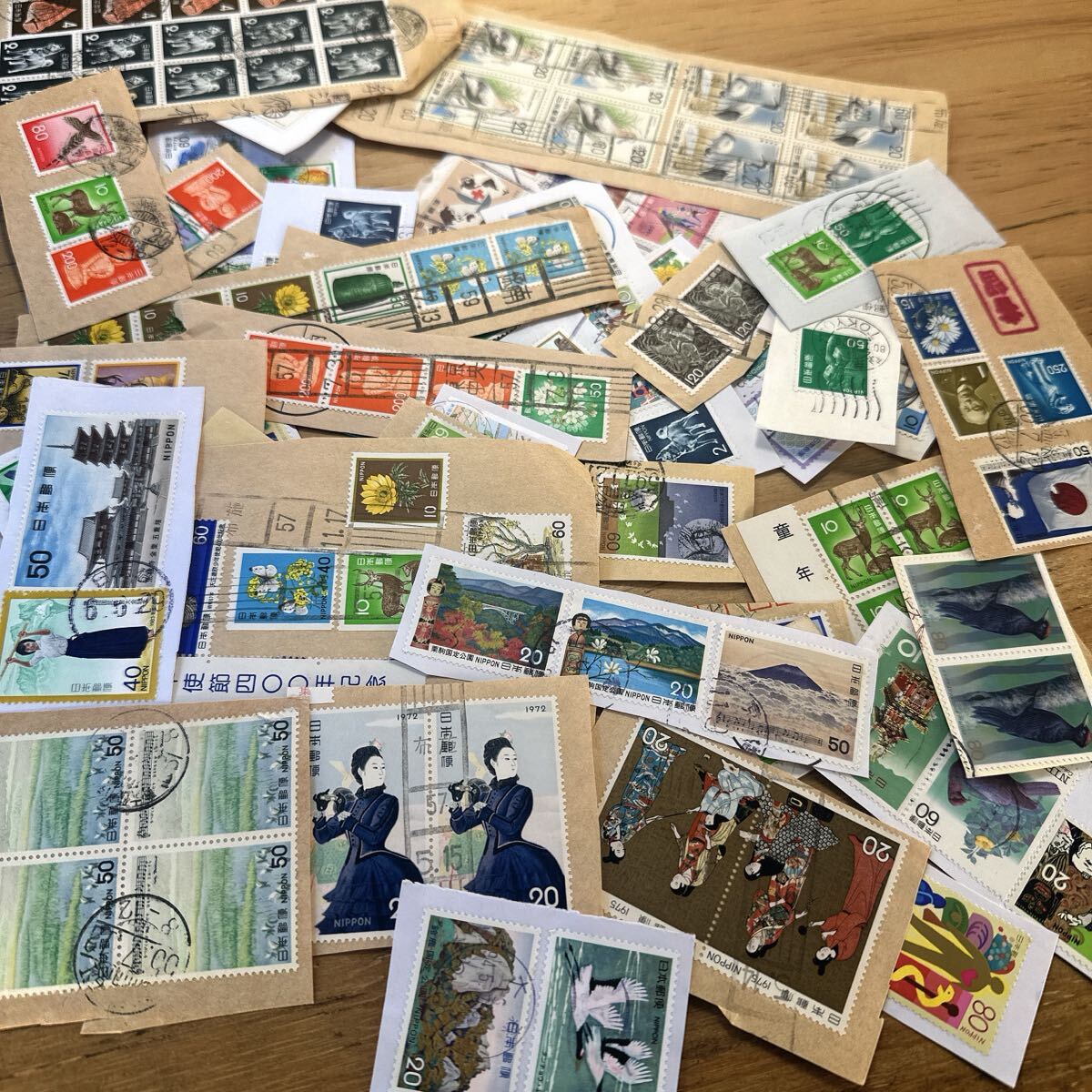 #2 использованный . Япония марка бумага имеется марка различный . суммировать 