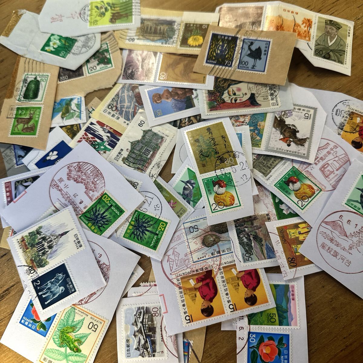 #2 использованный . Япония марка бумага имеется марка различный . суммировать 