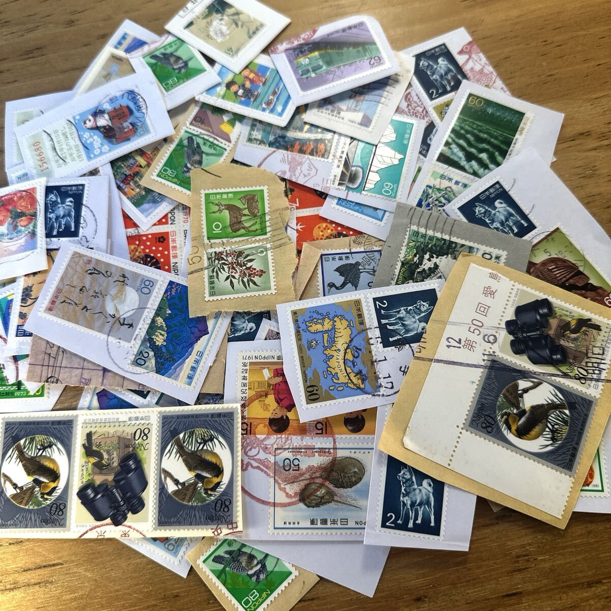 #2 использованный . Япония марка бумага имеется марка различный . суммировать 