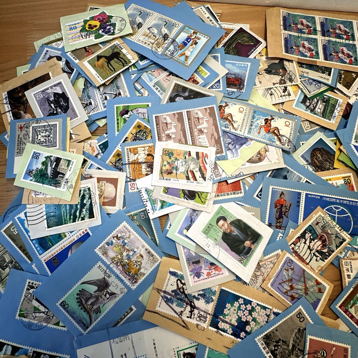 Япония марка использованный . марка бумага имеется марка различный . суммировать