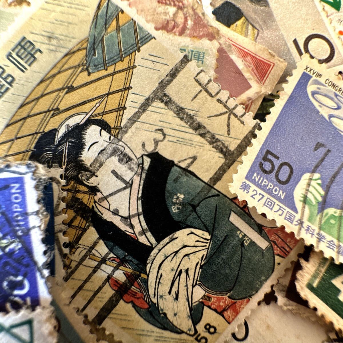  Япония марка использованный . марка число листов sen ранг марка есть различный . суммировать 