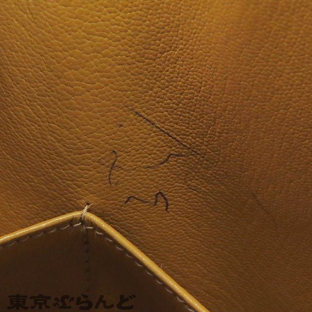 101829882 エルメス ケリー32 □J刻印 チェスナッツ ゴールド金具 オーストリッチ 外縫 2WAYハンドバッグ ショルダーバッグ レディース_画像6