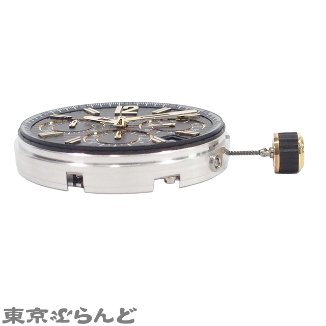 101830047 1円 ブルガリ BVLGARI 文字盤付ムーブメント Cal.080-TEEL ブラック 腕時計 メンズ 自動巻 クロノ針難_画像5