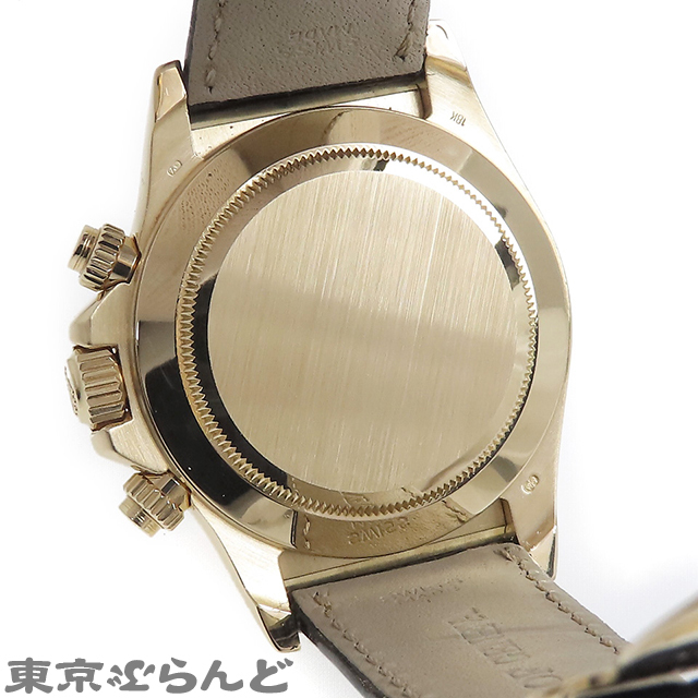 101795151 ロレックス ROLEX デイトナ 16518G A番 ホワイト 白 K18YG アリゲーター ダイヤモンド 金無垢 8PD 腕時計 メンズ 自動巻 仕上済_画像4
