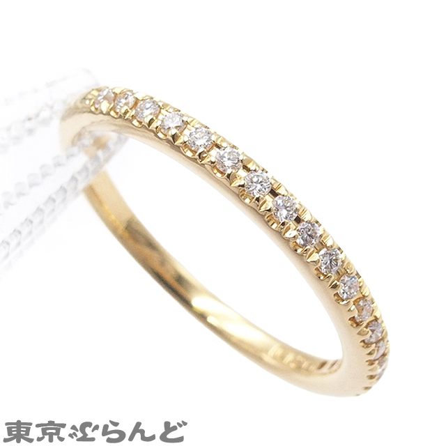 101824116 ミキモト MIKIMOTO リング イエローゴールド K18YG ダイヤモンド 18PD 0.12ct 11.5号相当 指輪 レディース 仕上済_画像3