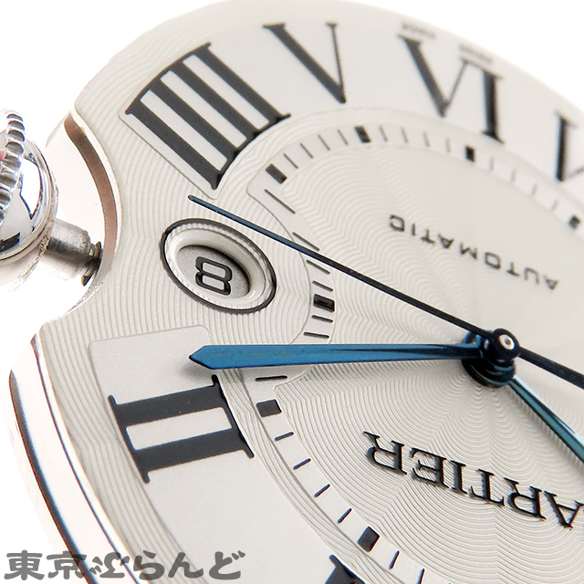 101826141 1円 カルティエ CARTIER 純正ムーブメント cal.049 シルバー メタル バロンブルー WE9009Z3 デイト 腕時計 メンズ 自動巻_画像9