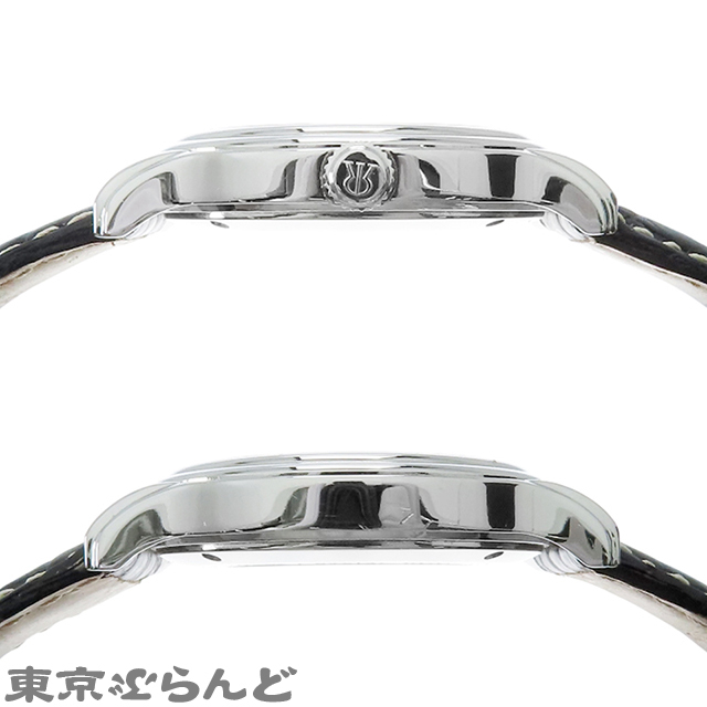 101830825 1円 レビュートーメン 腕時計 12200.2 シルバー SS クロコダイルレザー スケルトン オープンハート 腕時計 メンズ 自動巻_画像6