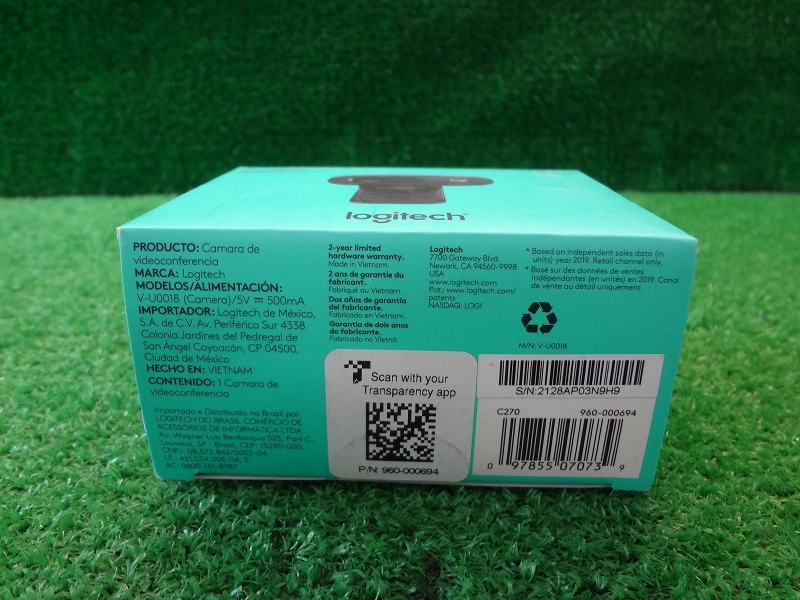 Kネか4139 新品 Logicool ロジクール■webカメラ■270 HD WEBCAM■ウェブカメラ ウェブ会議 リモートワーク PC周辺機器 映像機器_画像2