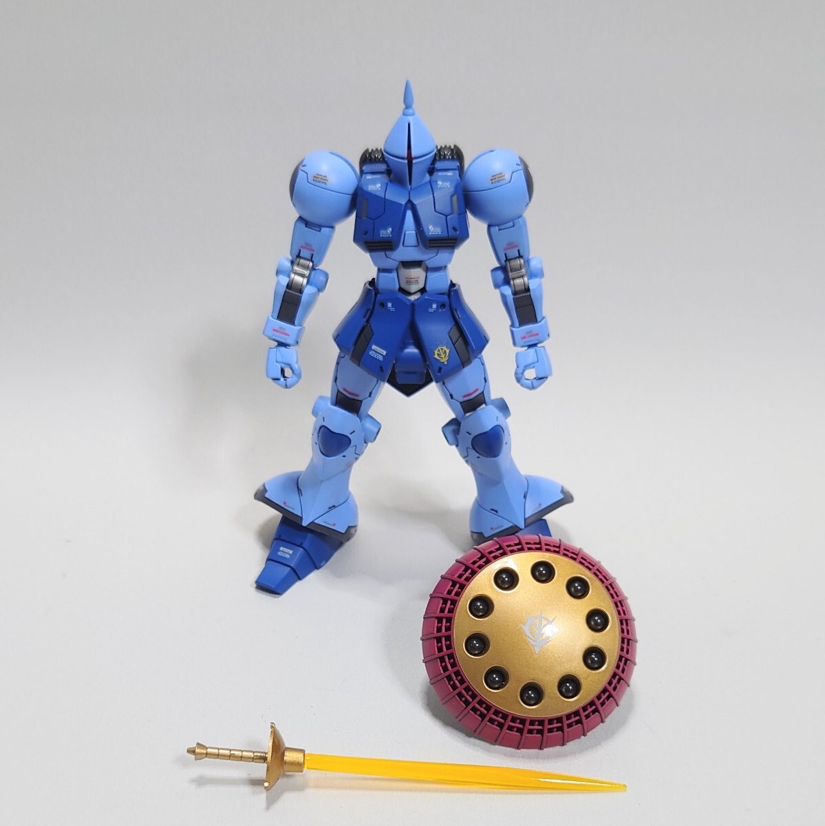 HGUC1/144「ギャン REVIVE ver」ディテール追加・全塗装 ガンプラ完成品_画像8