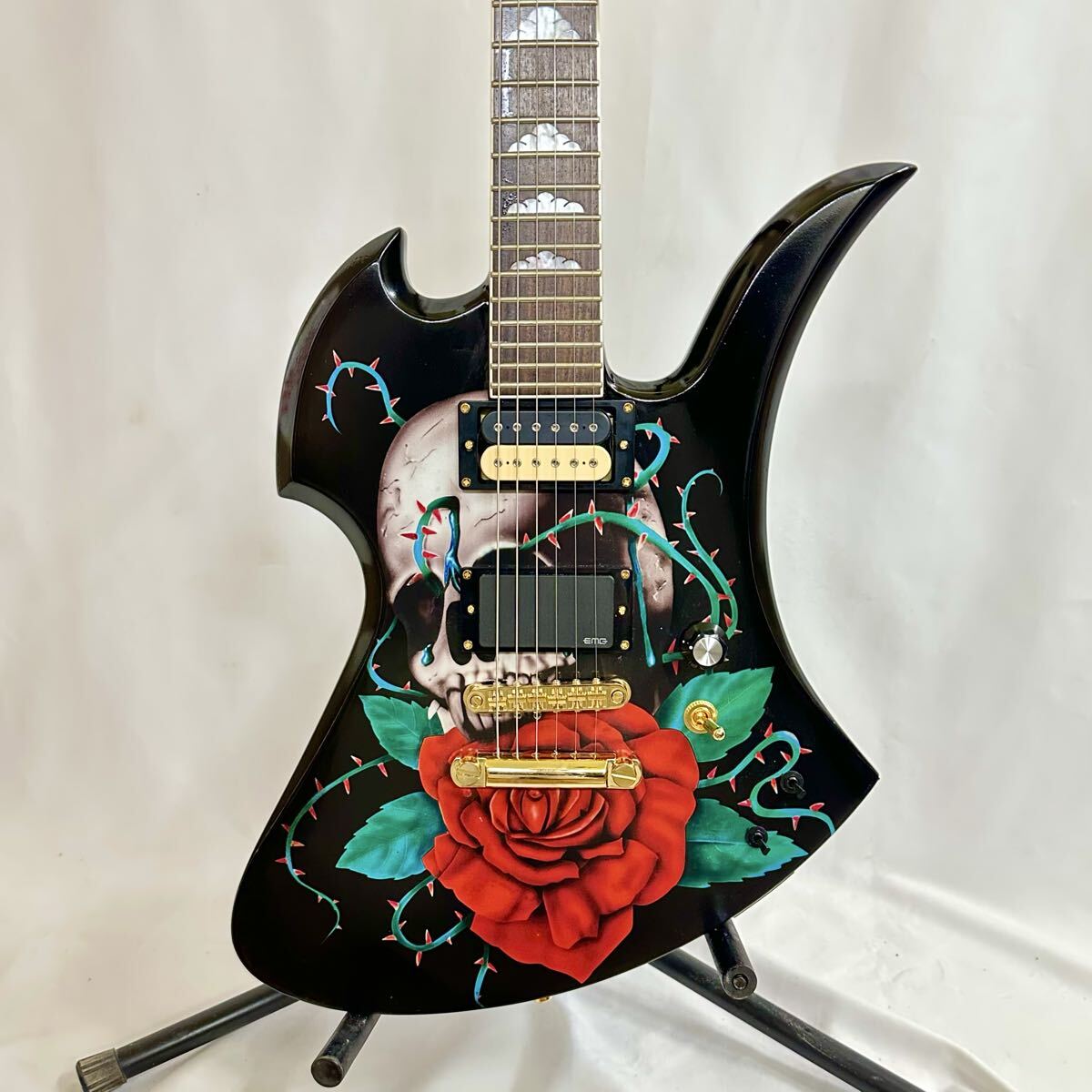 Fernandes/hideモデル/MG-80X/バラドクロ/ドンズバサイケ風/フェルナンデス/モッキンバード/エレキギター_画像3