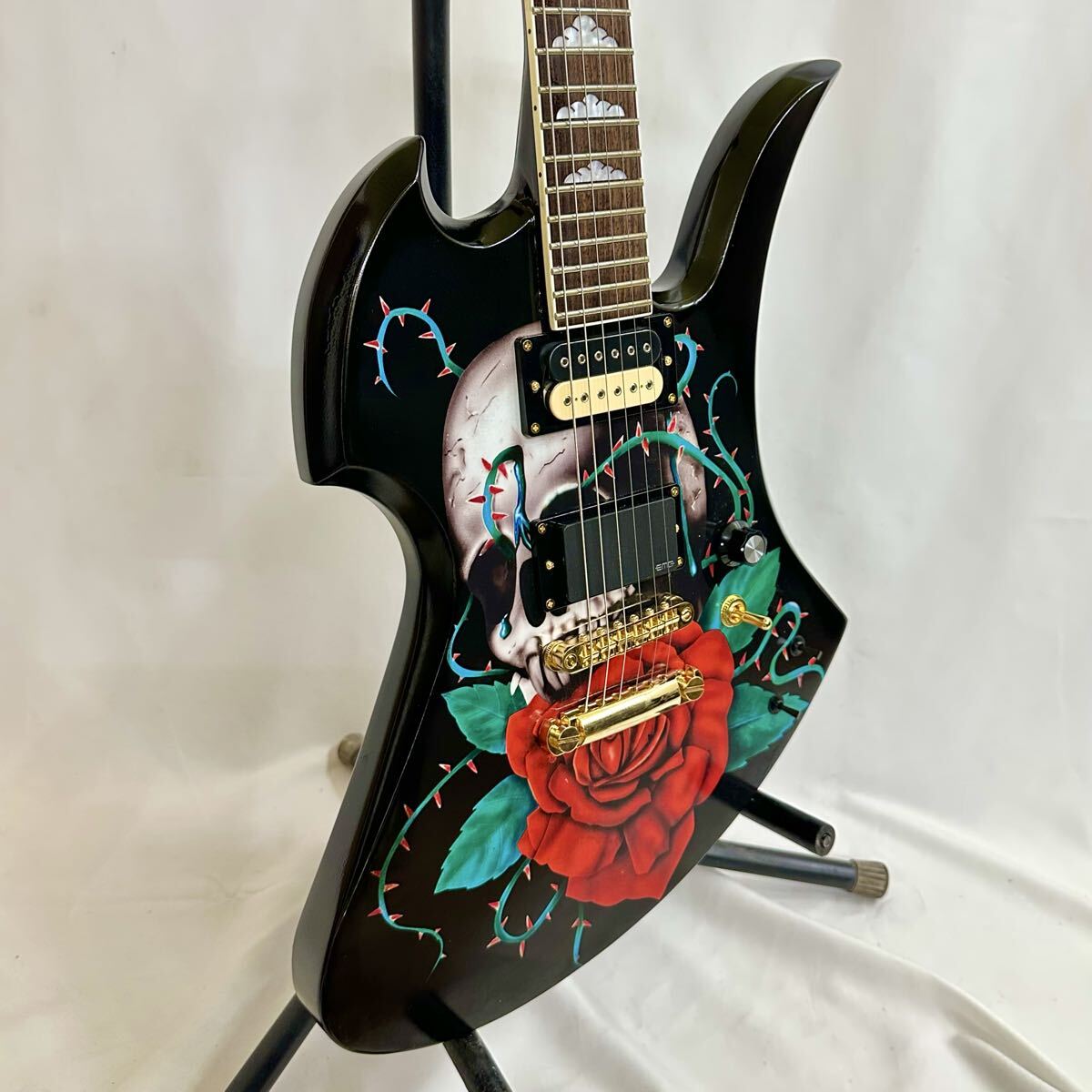 Fernandes/hideモデル/MG-80X/バラドクロ/ドンズバサイケ風/フェルナンデス/モッキンバード/エレキギター_画像4