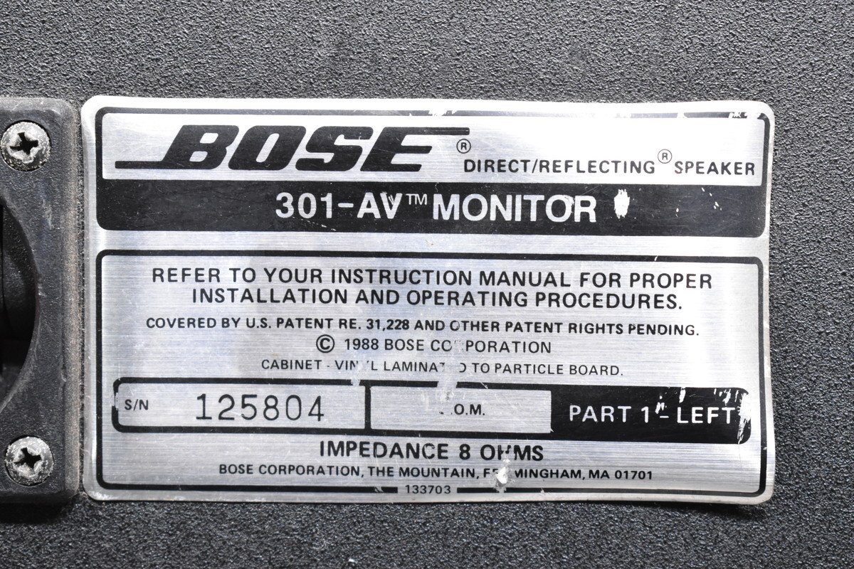 【C】BOSE 301-AV MONITOR スピーカーペア ボーズ 3153531_画像7