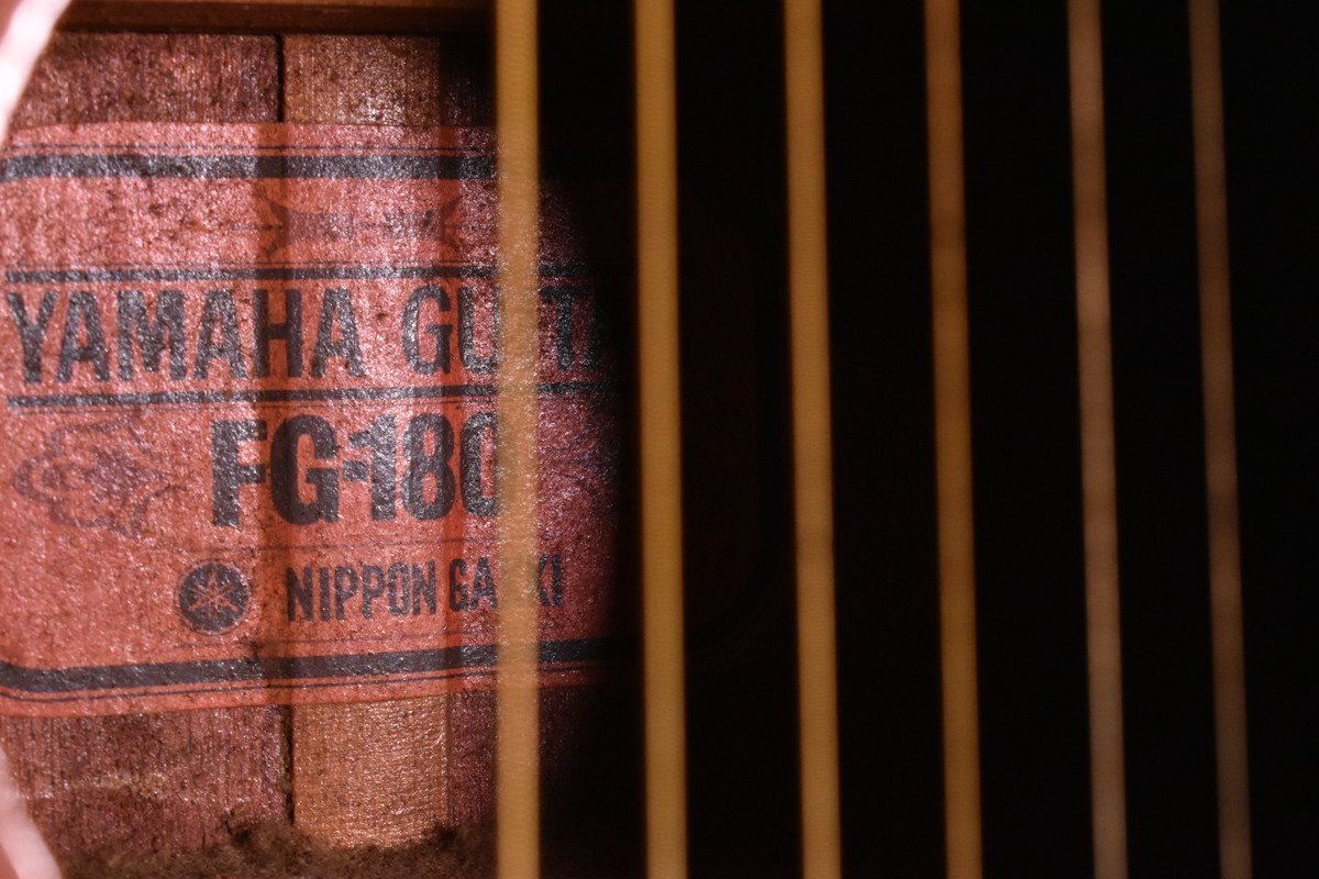 [G]YAMAHA FG-180 акустическая гитара Yamaha красный этикетка 3156384