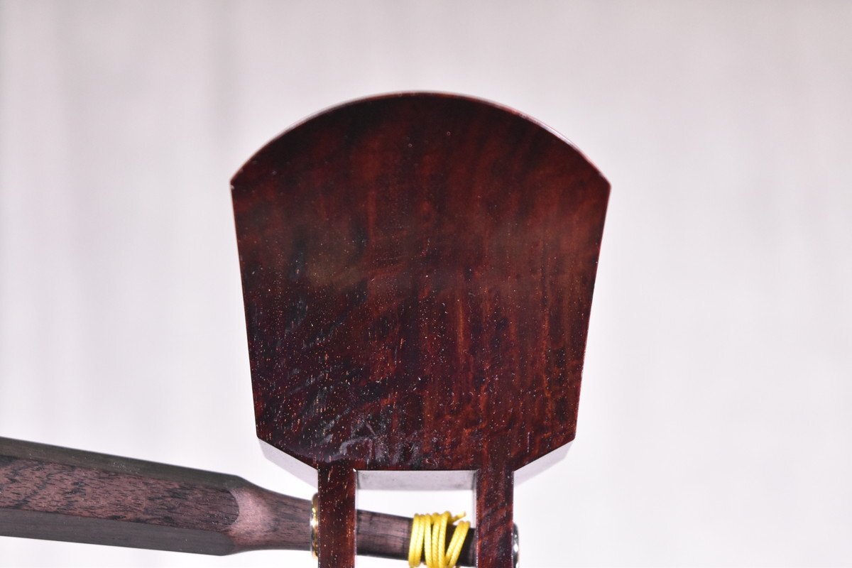 【J】三味線 中棹 東さわり 二枚溝 金細 虎トチ 紅木 子持ち綾杉 3154042_画像8